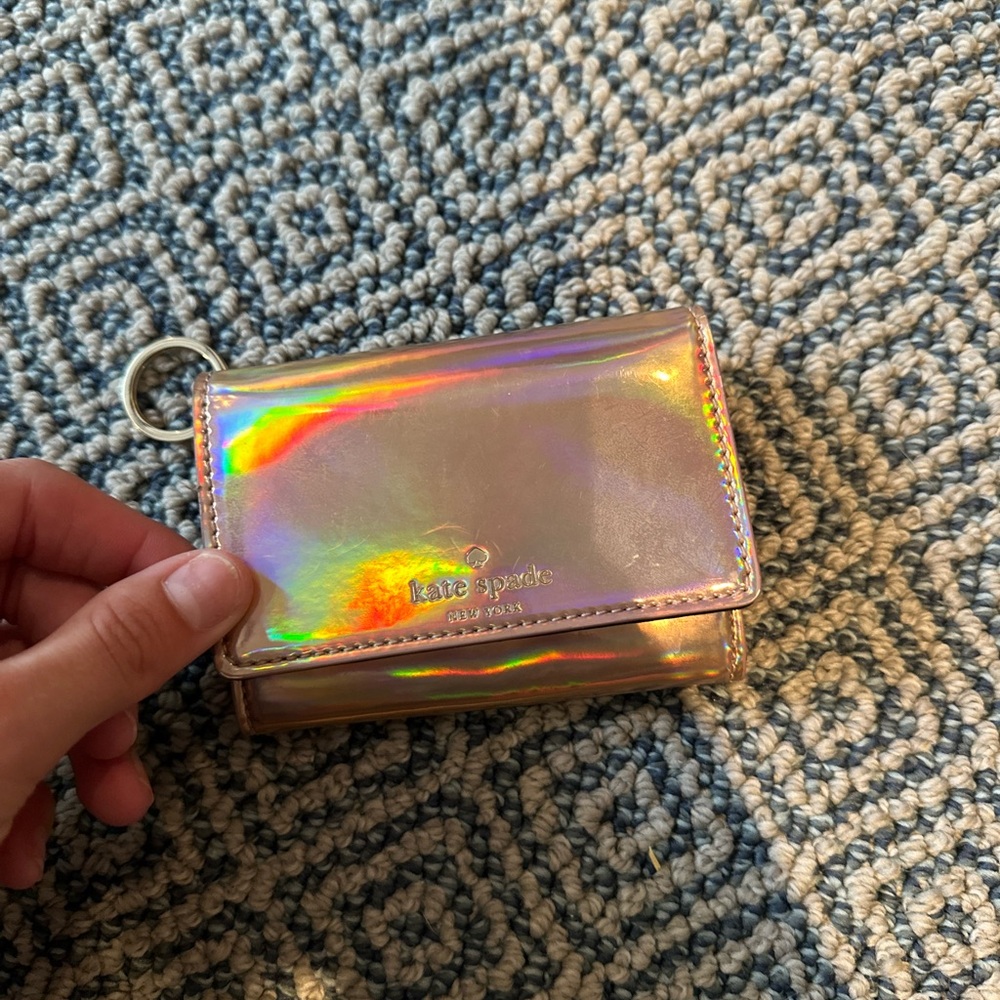 Kate Spade Holographic Key Ring Wallet